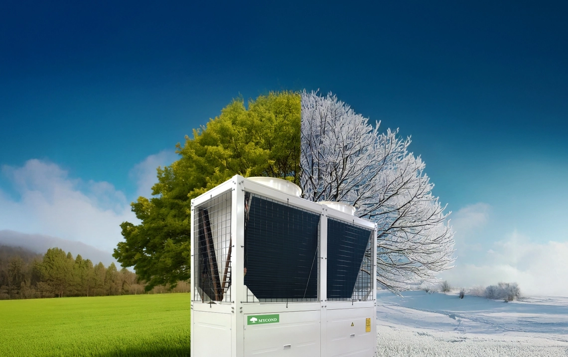 Advanced 4-pipe HVAC system from the MCU-YHF series showcasing TER efficiency.