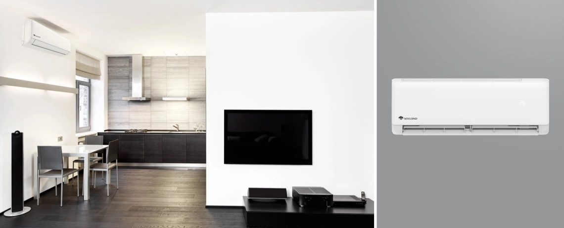 Mycond Настінні фанкойли серії MHW Q в приміщенні