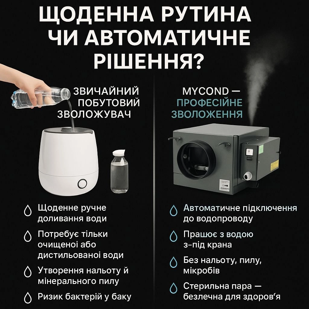Негативні наслідки низької вологості