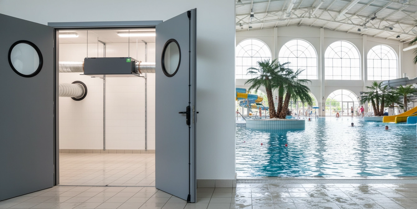 Канальний осушувач для басейнів - захист обладнання від корозії Mycond MSHAC