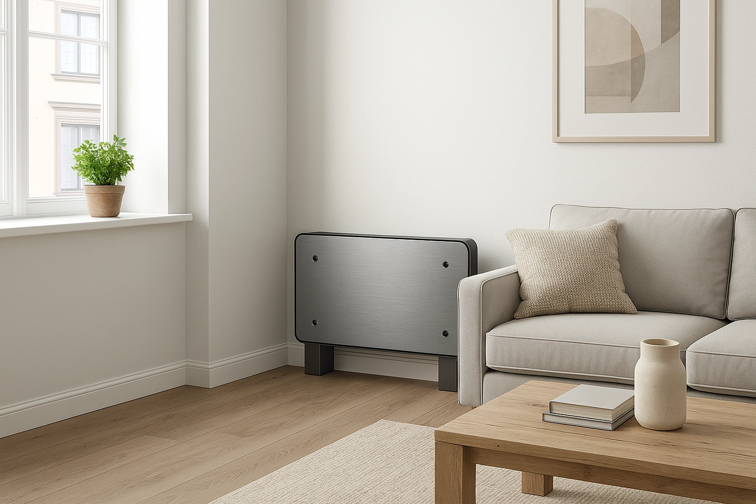 Енергоощадний фанкойл Mycond Silver Glass з компактним дизайном