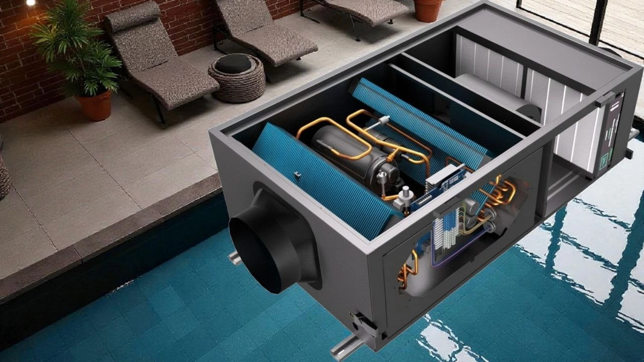 Канальний осушувач для басейнів, автоматичне вмикання Mycond MSHAC