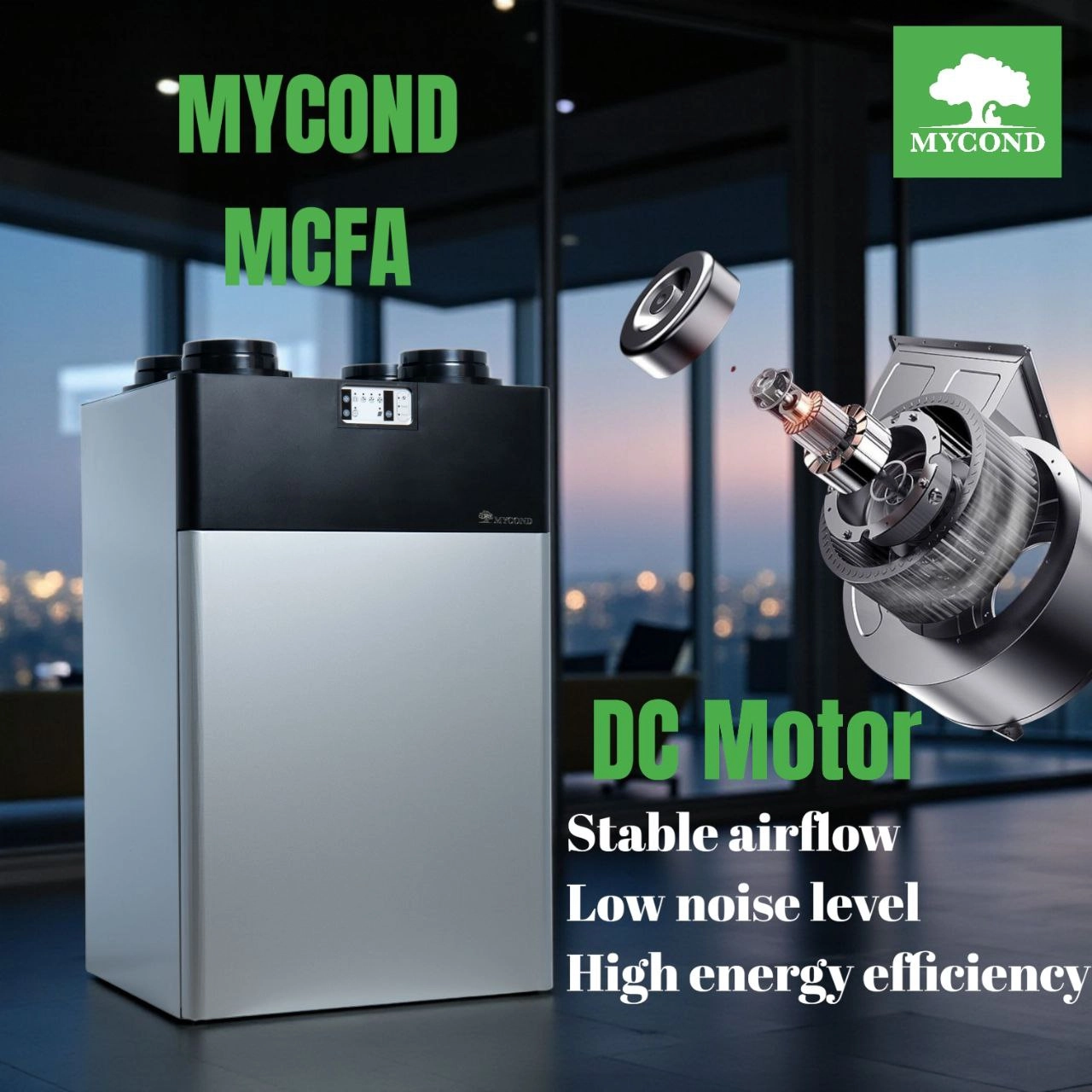 Вентиляційна установка рекупераційна з дефростингом Mycond MCFA