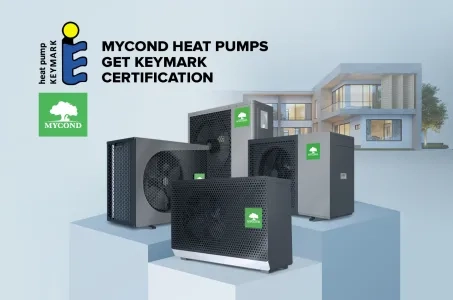 Теплові насоси Mycond сертифіковані Keymark!