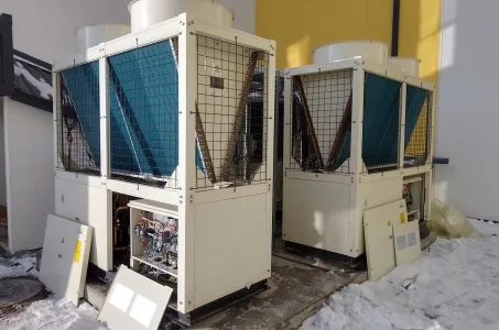 Комерційна роздрібна кліматична система, що працює на модульному тепловому насосі Mycond