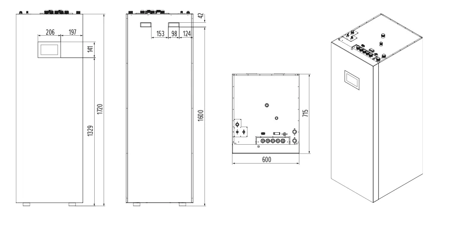 MyCond BeeSmart All-in-One Габаритні розміри - 2