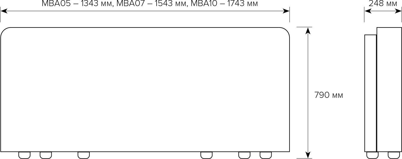 MyCond MBA-G габаритні розміри