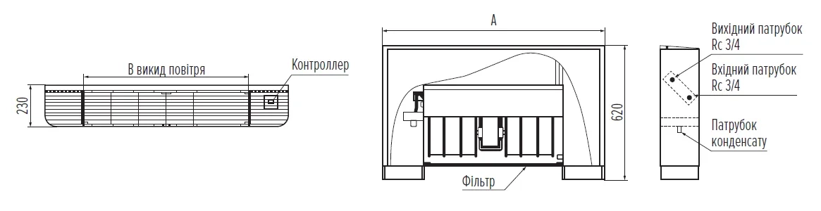 MyCond MCFF Габаритні розміри