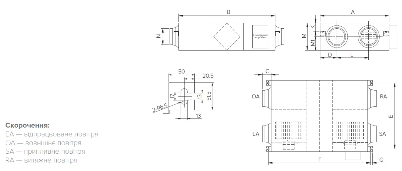 MyCond MVS***-DW Габаритні розміри - 2