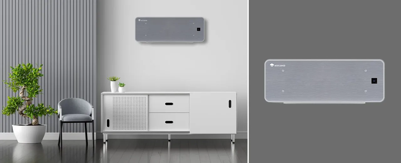MyCond Silver Glass Wall  у мінімалістичному інтерєрі
