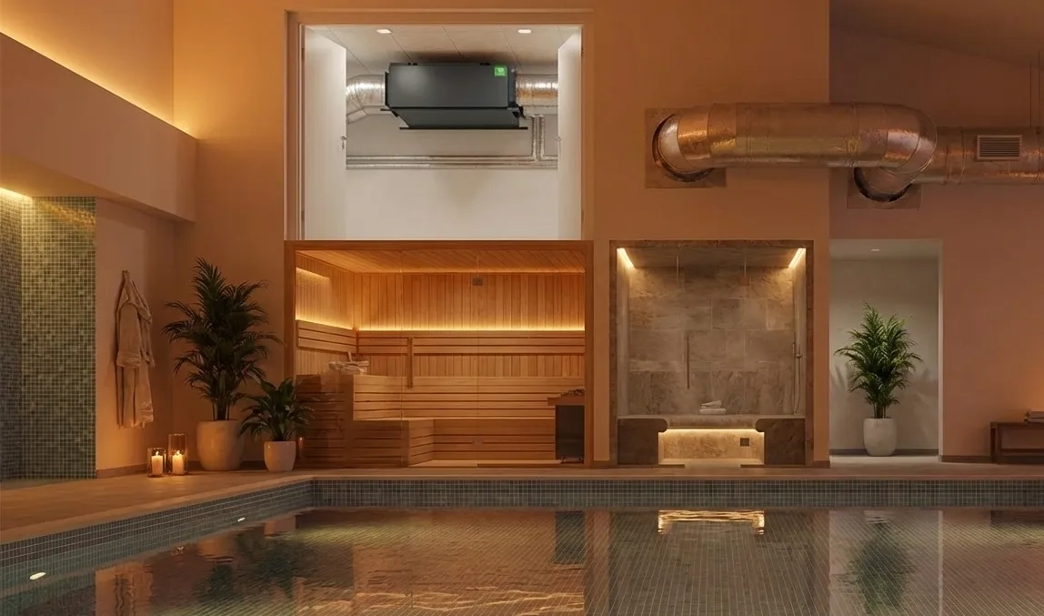 Вимоги до приміщення для канального осушувача MSHA(C): техприміщення, повітроводи, простір та постійна робота